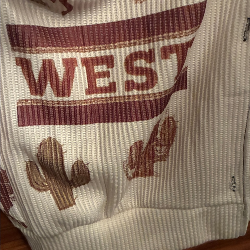 Cute Western Themed Button Down Jacket Cardigan - image 2